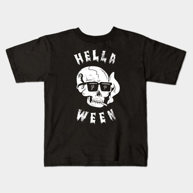 Hellaween Kids T-Shirt by dumbshirts